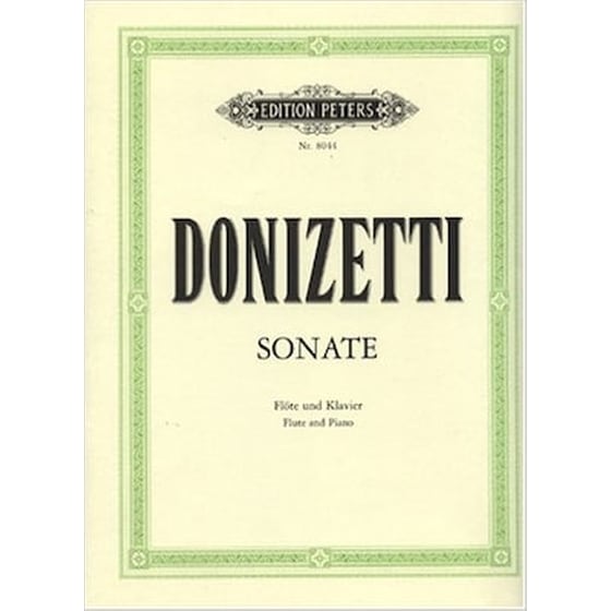 Βιβλίο Edition Peters Donizetti - Sonata Flute - Piano image 1