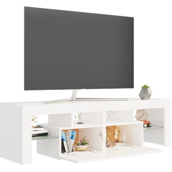 Έπιπλο Τηλεόρασης VidaXL Επεξεργασμένο Ξύλο 140x35x40cm - Λευκό image 5