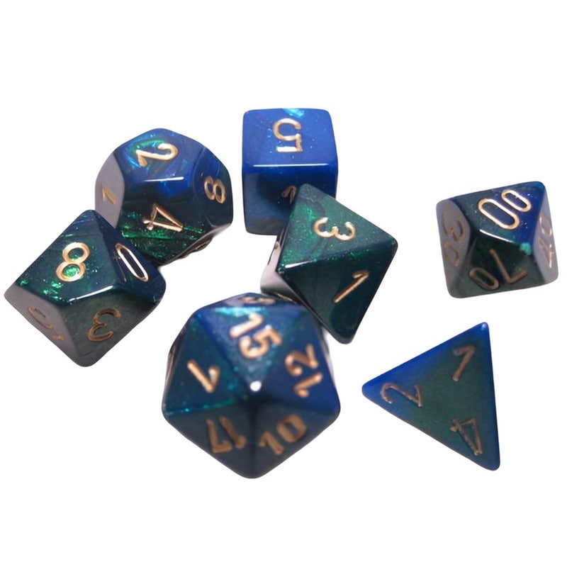 Chessex Gemini - Black/Green/Gold CHESSEX