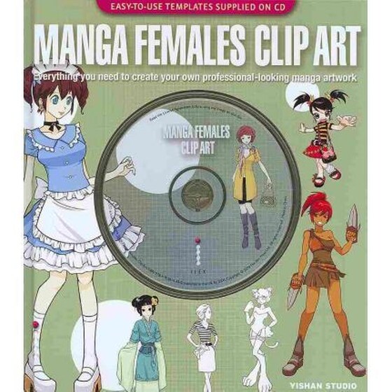 Manga Females Clip Art image 0