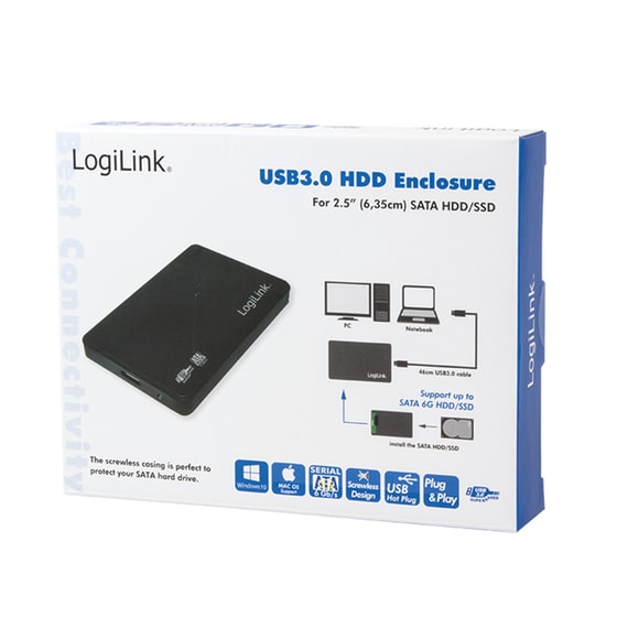 Logilink UA0256 Θήκη Σκληρού Δίσκου 2,5'' SATA Σύνδεση USB 3.0 image 6