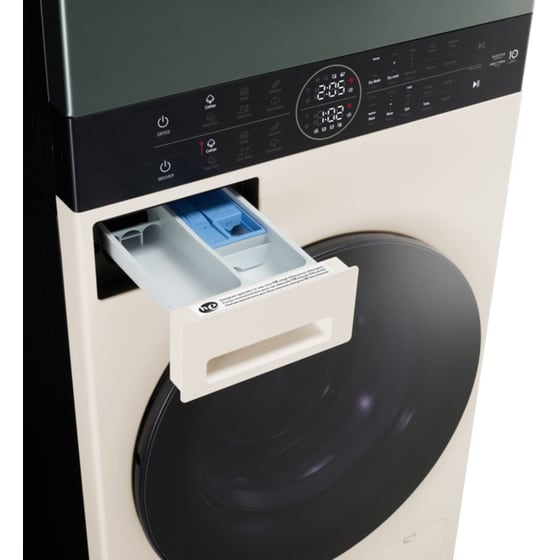 LG WT1210EGF WashTower 12kg/10kg 1.400 Στροφές με WiFi Μπεζ/Πράσινο Πλυντήριο Στεγνωτήριο Ρούχων image 9