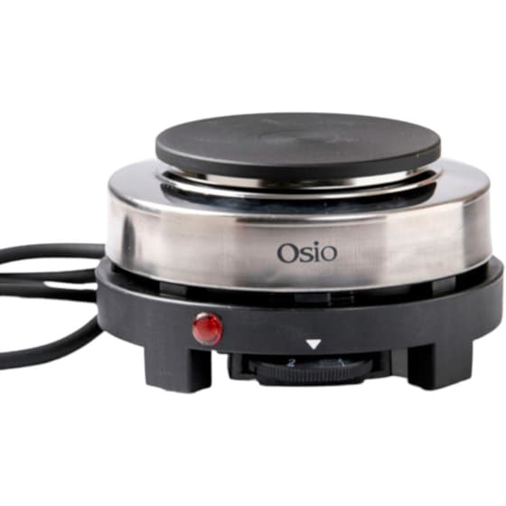 Επιτραπέζια Εστία Ηλεκτρική OSIO OHP-2410 500 W Ασημί image 0