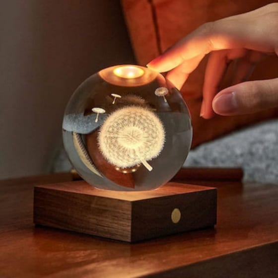 Διακοσμητικό&nbsp;Gingko Crystal&nbsp;Light&nbsp;3D&nbsp;Dandelion image 2