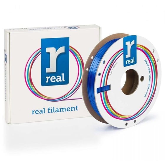 Real Filaments νήμα 3D εκτυπωτή PLA Satin - 0.5kg 1.75mm - Μπλε image 0