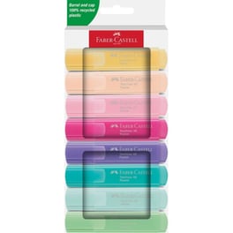 Μαρκαδόροι Υπογράμμισης Faber Castell Textliner 46 Pastel Wallet (8 Τεμάχια)