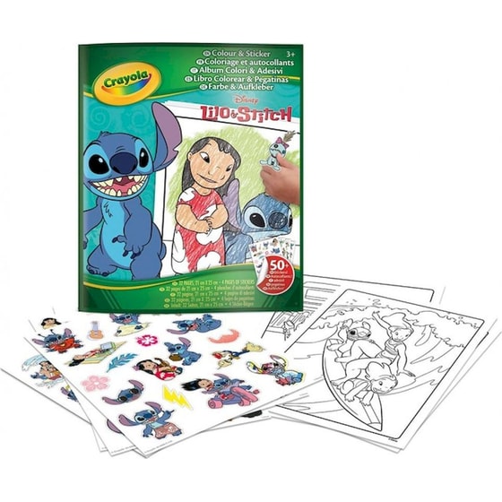 Βιβλίο Ζωγραφικής με Αυτοκόλλητα Crayola Lilo & Stitch (32 Σελίδες, 50+ Αυτοκόλλητα) image 2