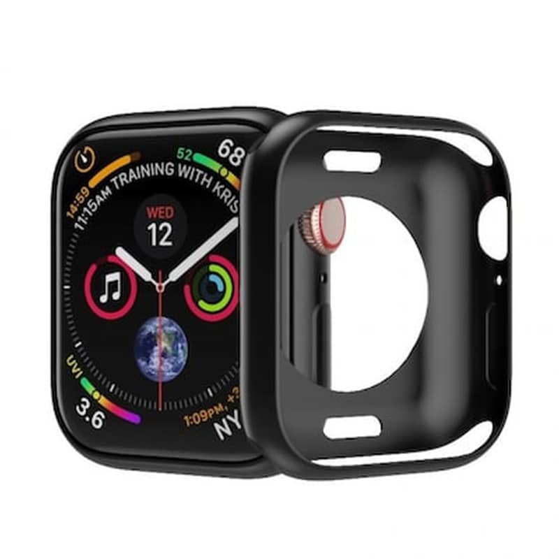 HURTEL Θήκη Hurtel Soft Silicone για Apple Watch 42mm - Black