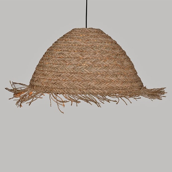 Φωτιστικό Οροφής Μονόφωτο Spitishop A-s Seav 190693 Ψάθινο - Μπεζ image 3