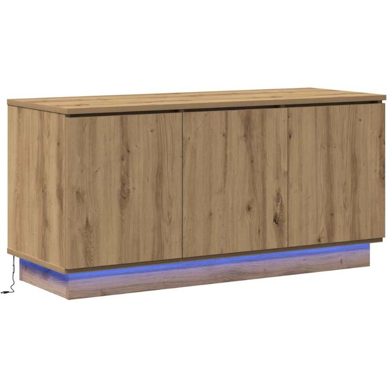 Έπιπλο Τηλεόρασης VidaXL με LED 100 x 38 x 49 cm - Artisan Δρυς