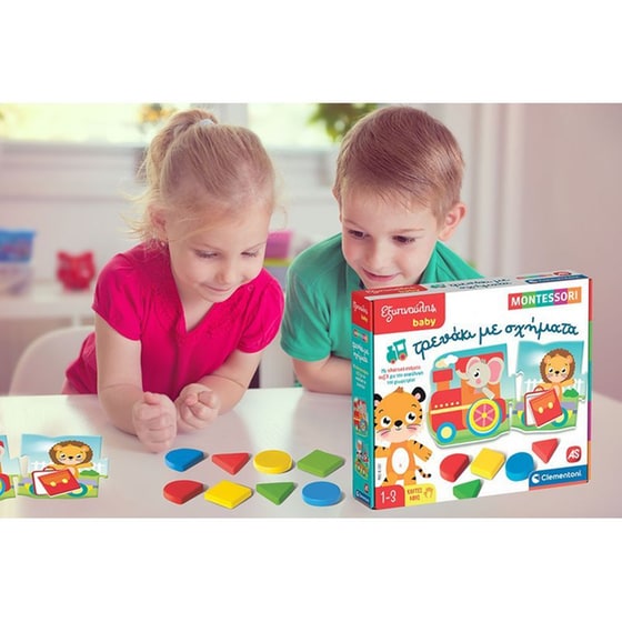 AS Company Clementoni Εξυπνούλης Baby Montessori Τρενάκι με Σχήματα image 3