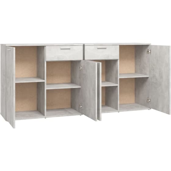 Έπιπλο Τηλεόρασης VidaXL από Μοριοσανίδα 160x36x75cm - Γκρι image 5