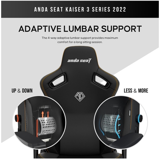 Καρέκλα Gaming Anda Seat Kaiser iii Υφασμάτινη Large - Ash Gray image 8