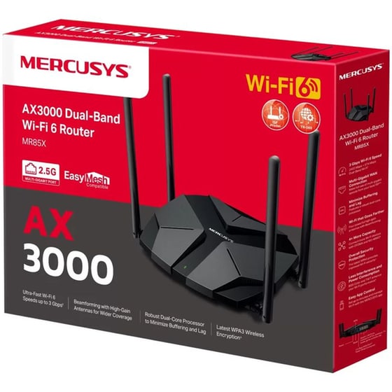 Mercurys MR85X Wi-Fi Router Dual Band Dual Band (2.4 & 5GHz) image 1