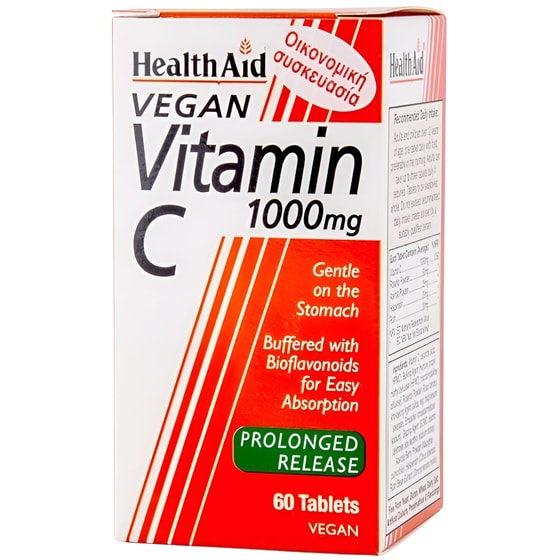 Health Aid Vitamin C 1000mg - 60 ταμπλέτες image 0
