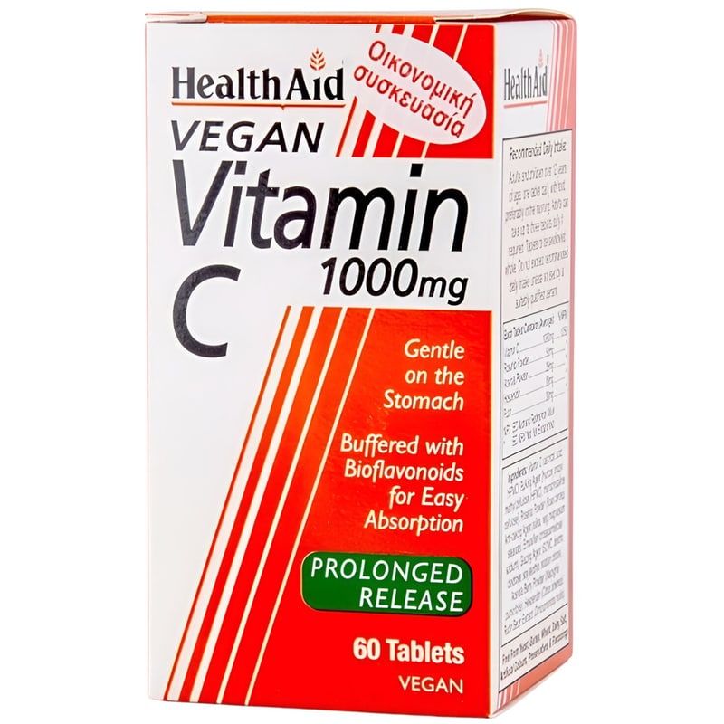 Health Aid Vitamin C 1000mg - 60 ταμπλέτες φωτογραφία