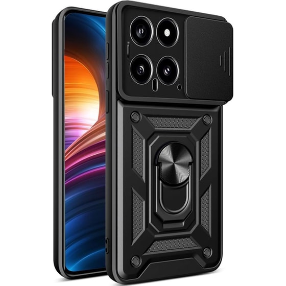 Θήκη Xiaomi 14 - Bodycell Armor Slide Ring Holder - Black image 0