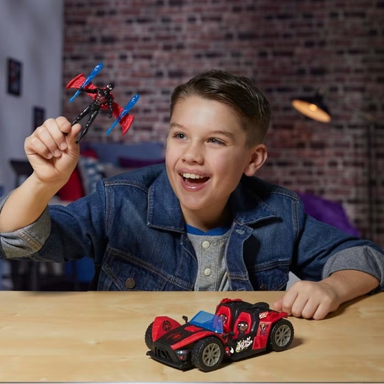 Hasbro  Epic World of Action Marvel Spider-Man Venomversus Miles Morales Remix Blast Racer (G0736) image 7