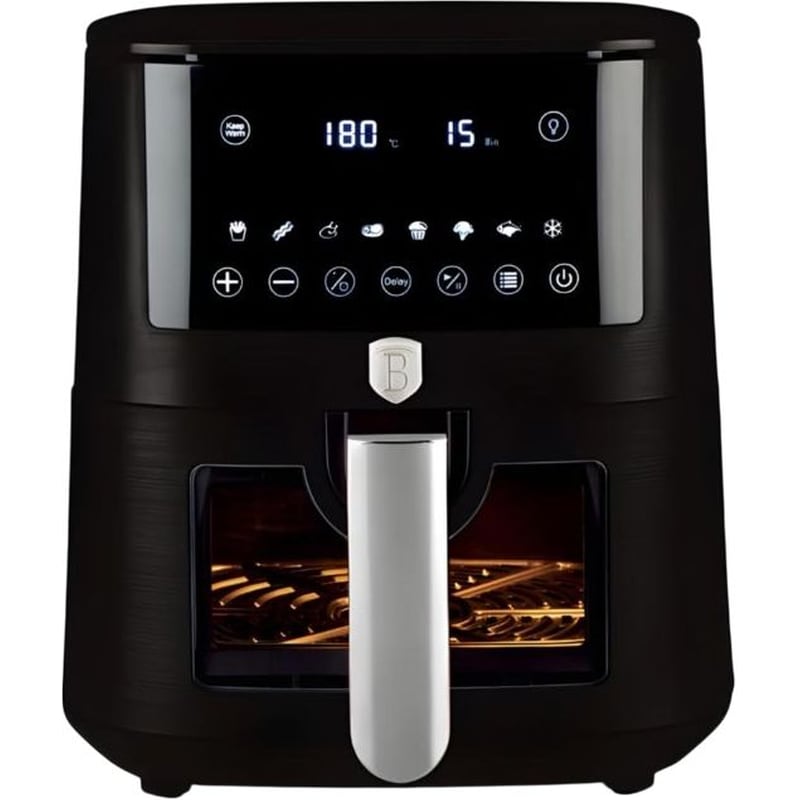 BERLINGER HAUS BERLINGER HAUS BH-9605 με Αποσπώμενο Κάδο 1650 W 8 L Μαύρο Φριτέζα Αέρος