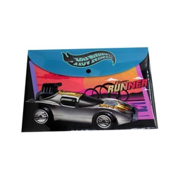 Φάκελος Gim Hot Wheels με Κουμπί Μαύρο