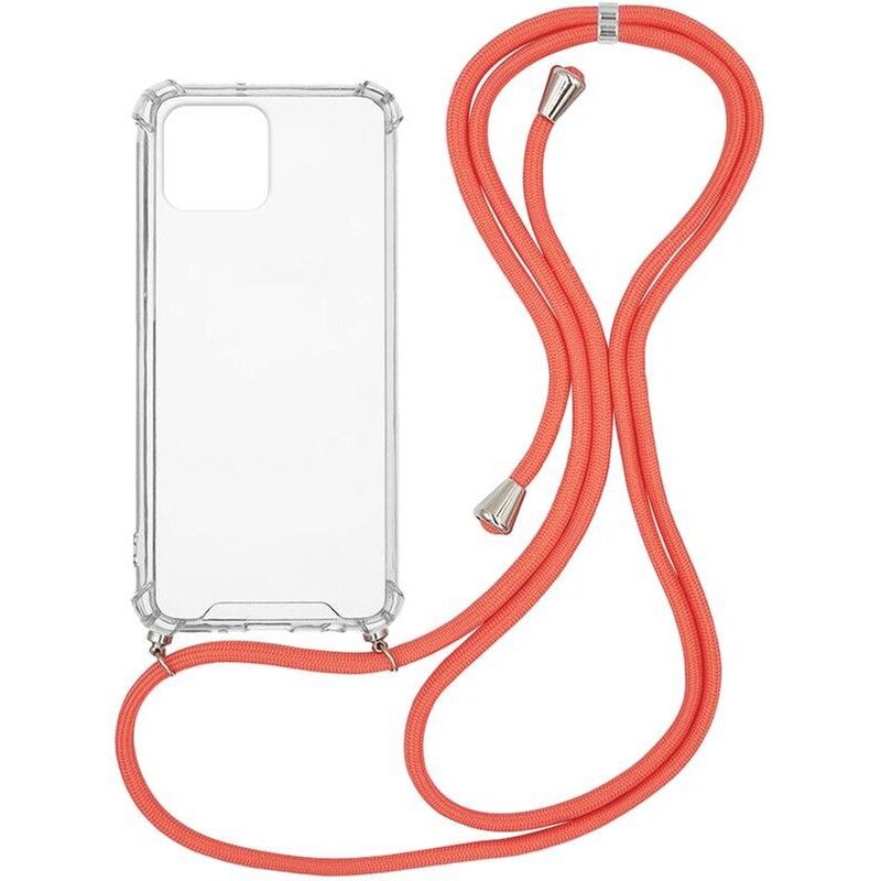 Θήκη Apple iPhone 12 Pro - Sonique με Κορδόνι Armor Clear - Πορτοκαλί