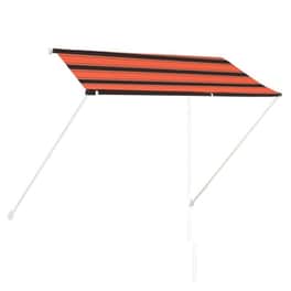 Τέντα Vidaxl Συρόμενη 250x150cm - Πορτοκαλί/Καφέ