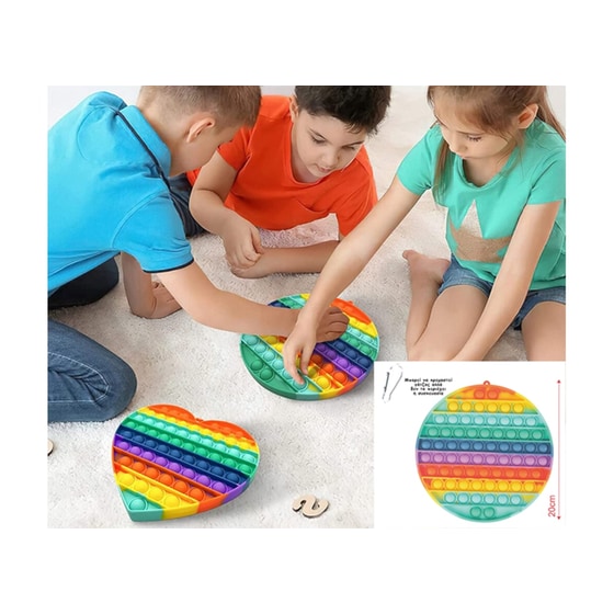Big Pop It Bubbles Κύκλος Rainbow image 3