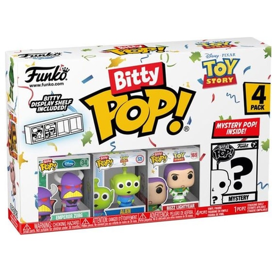 Funko Bitty Pop! - Disney - Toy Story - Emperor Zurg/Alien/Buzz Lightyear/ Mystery Figure 4-pack image 0