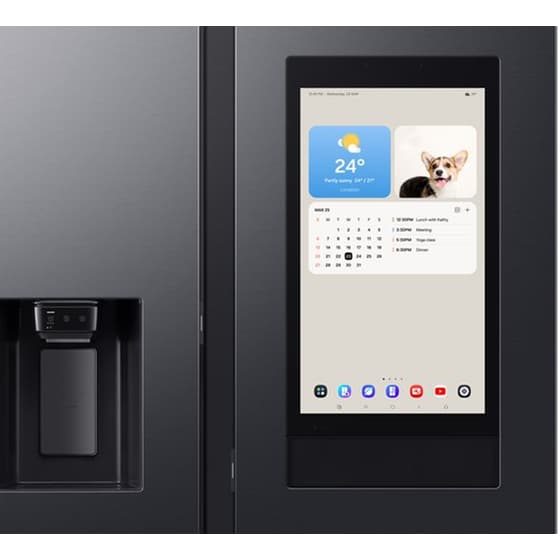 SAMSUNG RS90F66BEFEF Bespoke Family Hub No Frost 614 Lt Ανθρακί Ψυγείο Ντουλάπα image 9
