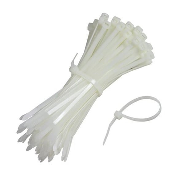 Δεματικά Καλωδίων (cable Ties) 4,8*300mm 100 Τεμάχια Λευκά 4915w Oem image 0