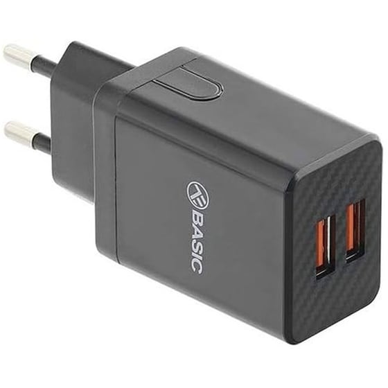 Φορτιστής Πρίζας Tellur 2x USB-A - Black image 0