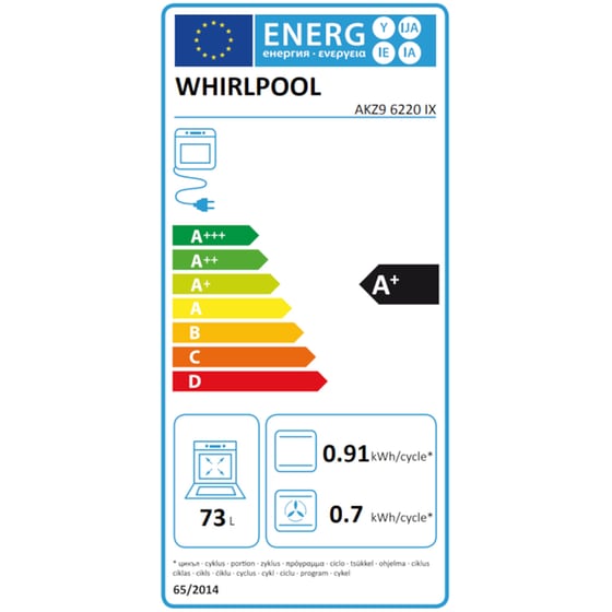 WHIRLPOOL AKZ9 6220 & GOWL 728/NB Inox Eντοιχιζόμενο Σετ Φούρνος και Εστία image 3