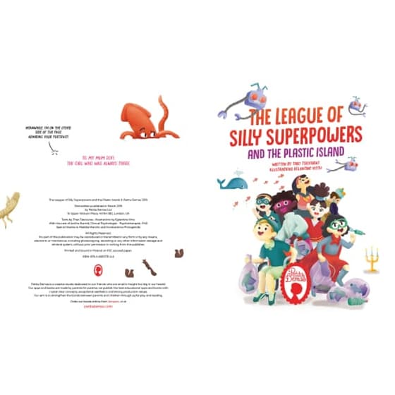 The league of silly superpowers and the plastic island image 2