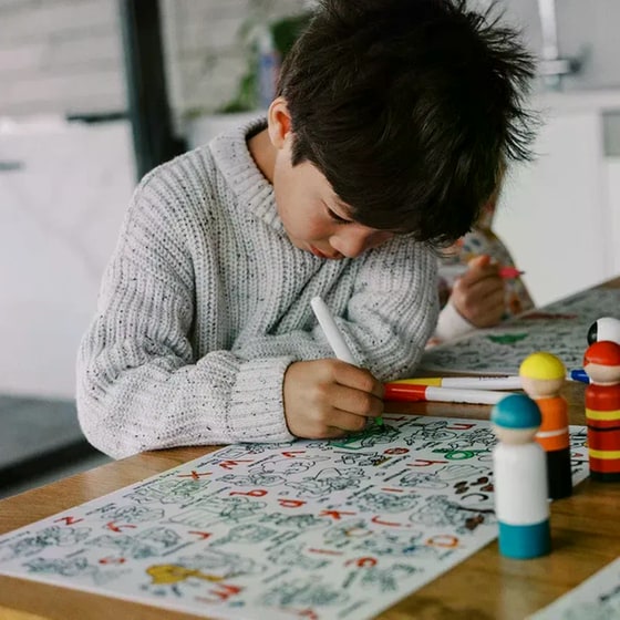 Χαλάκι Ζωγραφικής Hey Doodle When I Grow Up Large image 1