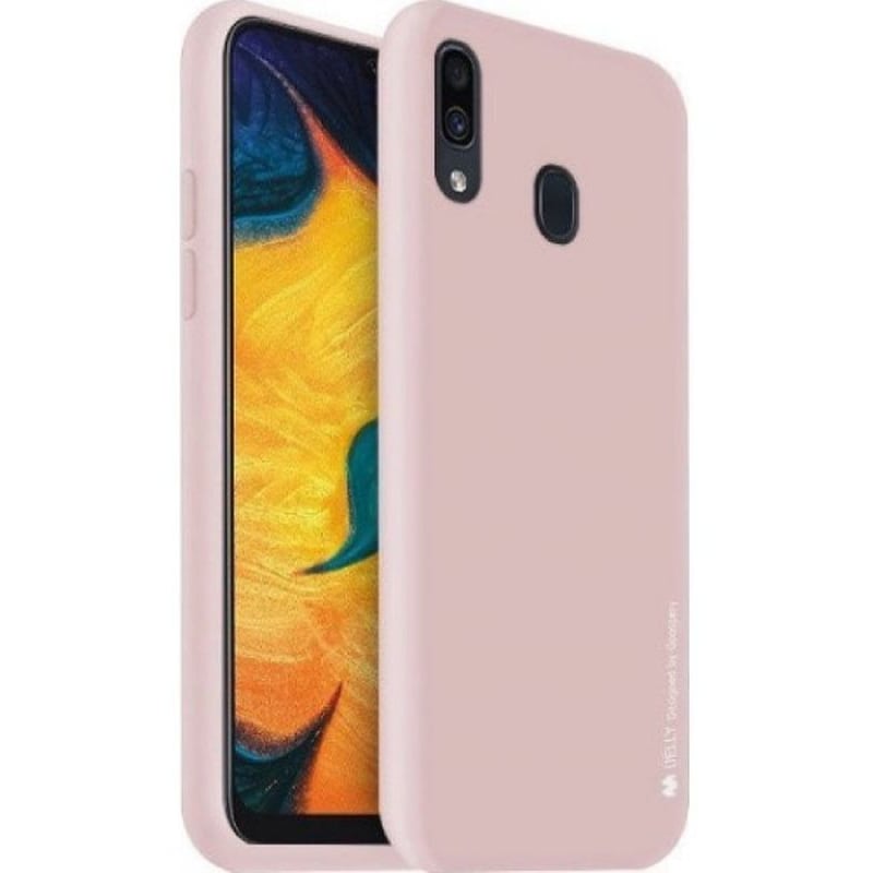 JELLY Θήκη Samsung Galaxy A20 - Jelly Case Ισχυρής Αντοχής - Ροζ + Δώρο Touchpen