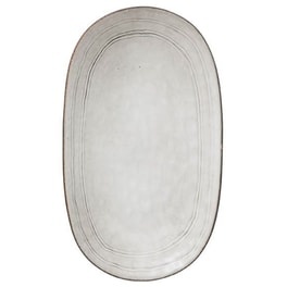 Πιατέλα Σερβιρίσματος Spitishop  Κεραμική 30x18 cm - Γκρι
