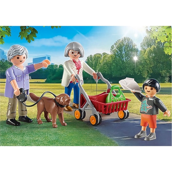 PLAYMOBIL® City Life Παππούς και Γιαγιά με Εγγονάκι (70990) image 1