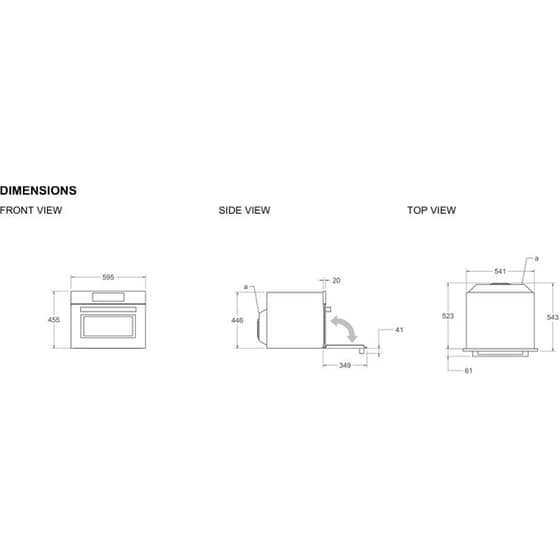 BERTAZZONI FMOD4077MTX3 38 Lt Inox Εντοιχιζόμενος Φούρνος Μικροκυμάτων image 3