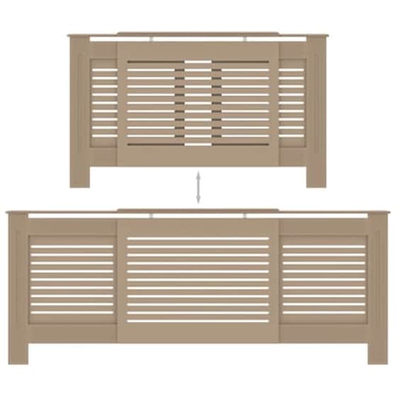 Vidaxl Κάλυμμα Καλοριφέρ 205 Εκ. Από Mdf image 5