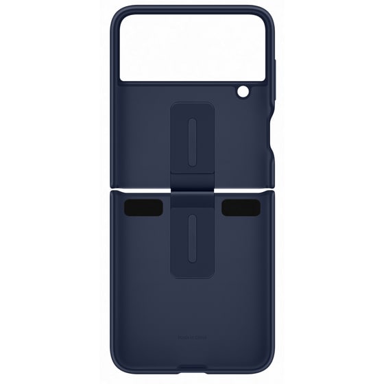 Θήκη Samsung Galaxy Z Flip 4 - Samsung Silicone Cover with Ring - Blue image 1