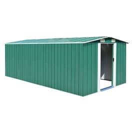 Vidaxl Αποθήκη Κήπου Πράσινη 257 X 497 X 178 Εκ. Μεταλλική
