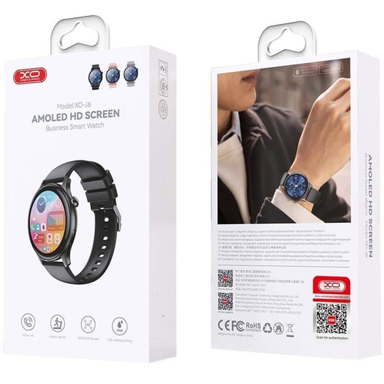 Smartwatch XO J6 36mm - Μαύρο image 2