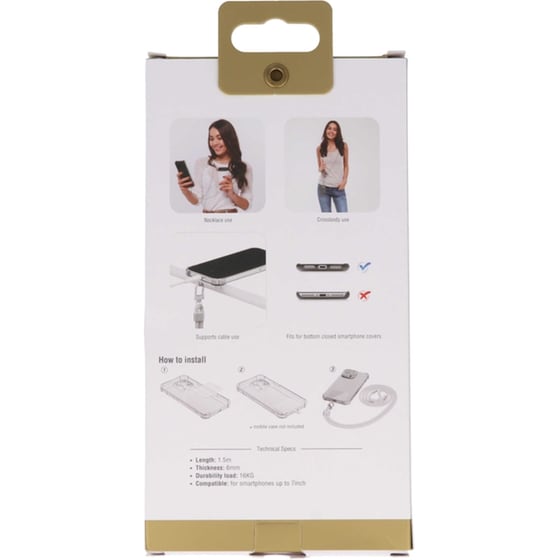Λουράκι Λαιμού Tune Universal Phone Lanyard - Grey image 2