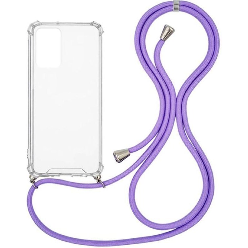 Θήκη Xiaomi Redmi Note 11s 5G - Sonique Armor Clear Με Κορδόνι - Λιλά