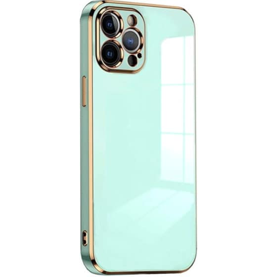 Θήκη Apple iPhone 12 Pro Max - Bodycell Gold Plated - Mint Green image 0