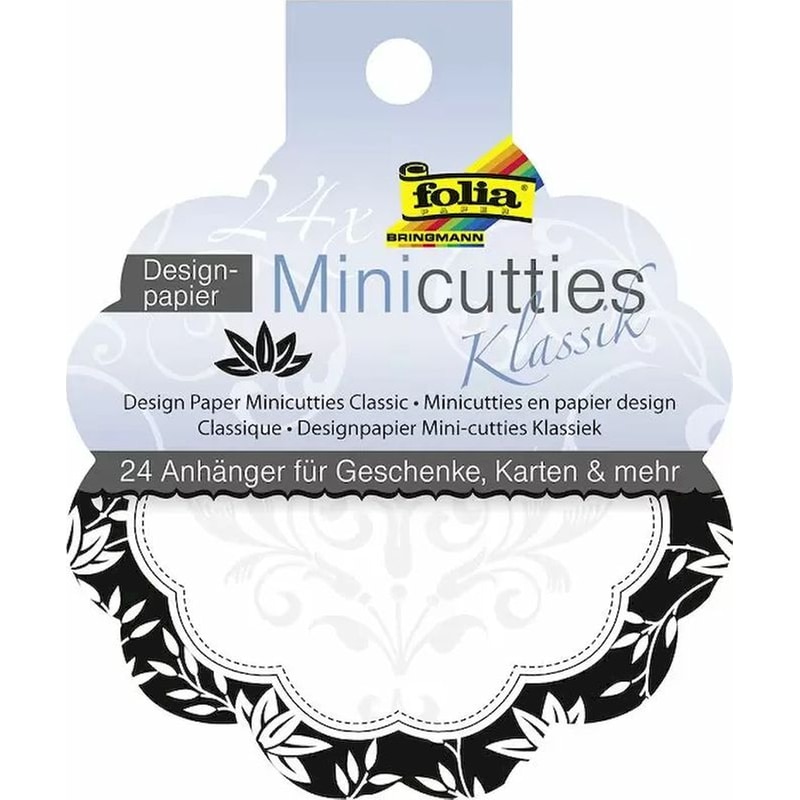 FOLIA Διακοσμητικά Χαρτιά Με Οπή Mini-cutties Classic