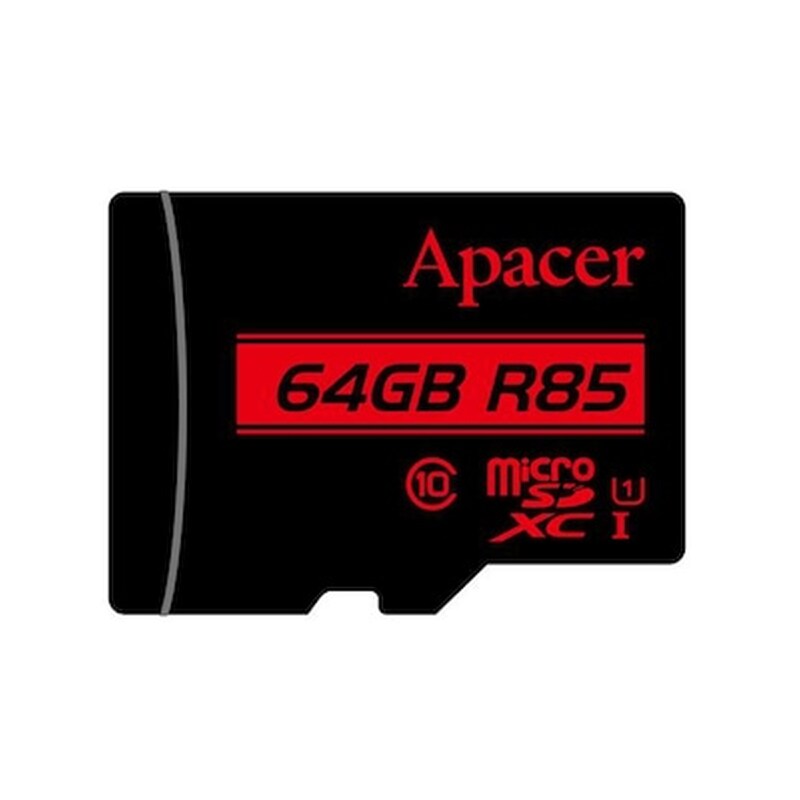 APACER Apacer R85 microSDXC 64GB Class 10 U1 UHS-I με αντάπτορα