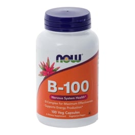 Now Vitamin B-100 Complex - 100 κάψουλες
