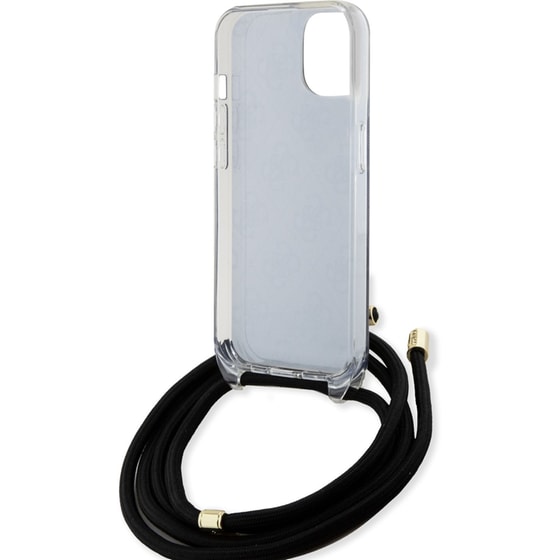 Guess Quot;4g Logo Collection Quot; Crossbody Hard Case Script Metal Logo Θήκη Προστασίας Από Σιλικόνη Με Λουράκι – Iphone 15 (μαύρο – Guhcp15shc4sek) image 2