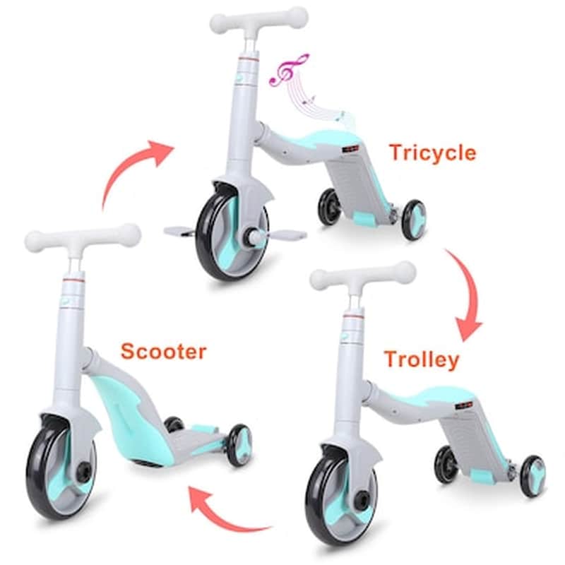 G C Scooter Fun Hd 868 3 Σε 1 Πολυμορφικό Γκρι/ροζ